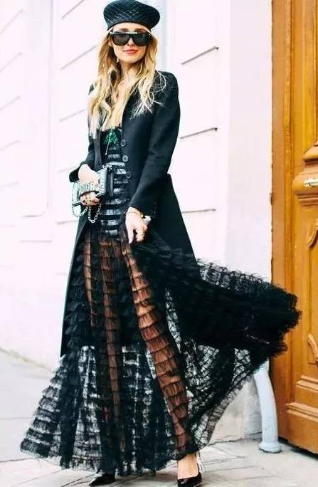 小个子这样穿长裙，性感又显瘦