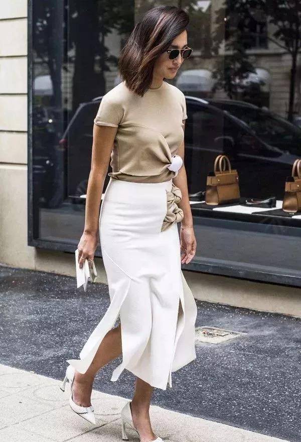 小个子这样穿长裙，性感又显瘦