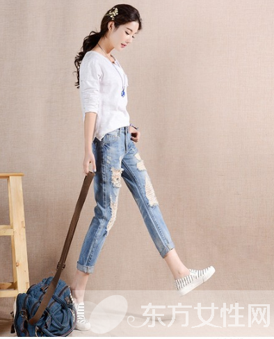 破洞牛仔裤怎么搭配 6种方式让你完美驾驭