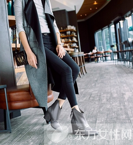 冬靴怎么搭配 复古新潮短靴穿出170cm即视感