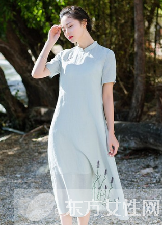 中国风扎染连衣裙 被艺术T台认可的神奇元素