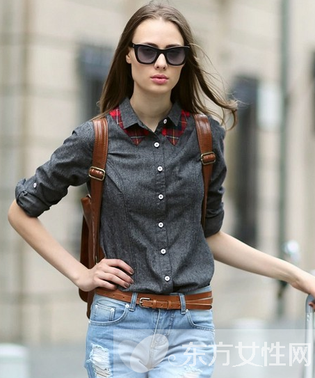 欧美达人街拍造型示范 浓烈的欧美风扑面而来