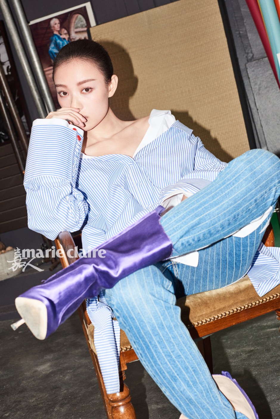 倪妮杂志封面大片玩转冷酷风 深情高冷张力十足