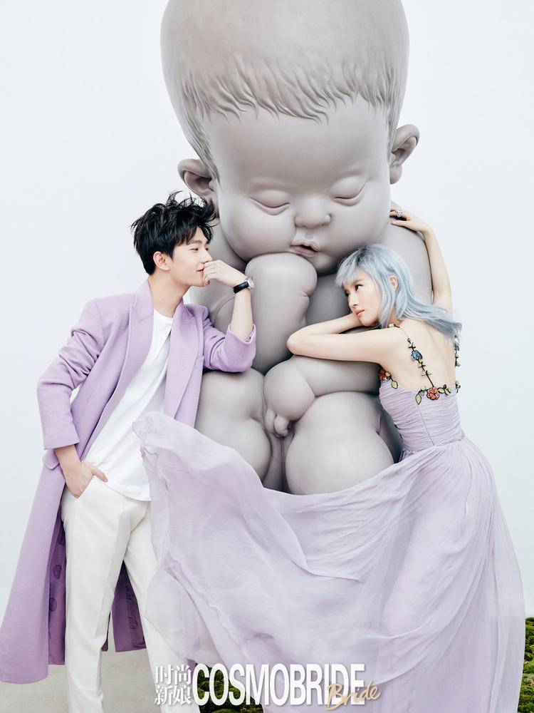 &ldquo;白夜夫妇&rdquo;时尚新娘封面大片 梦幻甜美颜值逆天