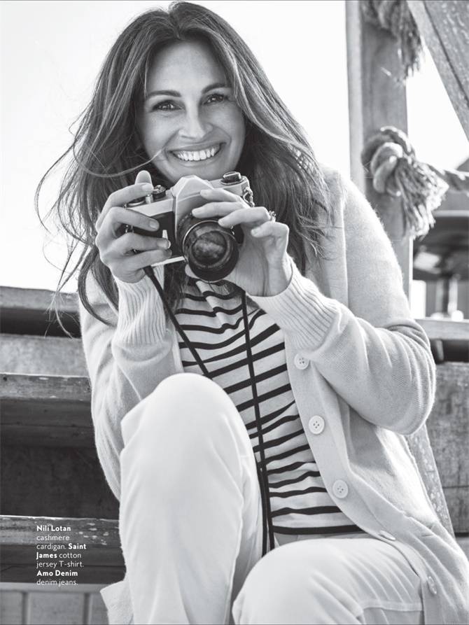 奥斯卡大嘴影后茱莉娅&middot;罗伯茨登《Instyle》封面