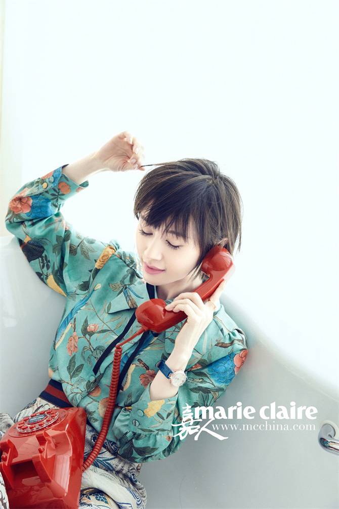 &ldquo;曲妖精&rdquo;王子文短发造型为《嘉人》拍摄人物大片