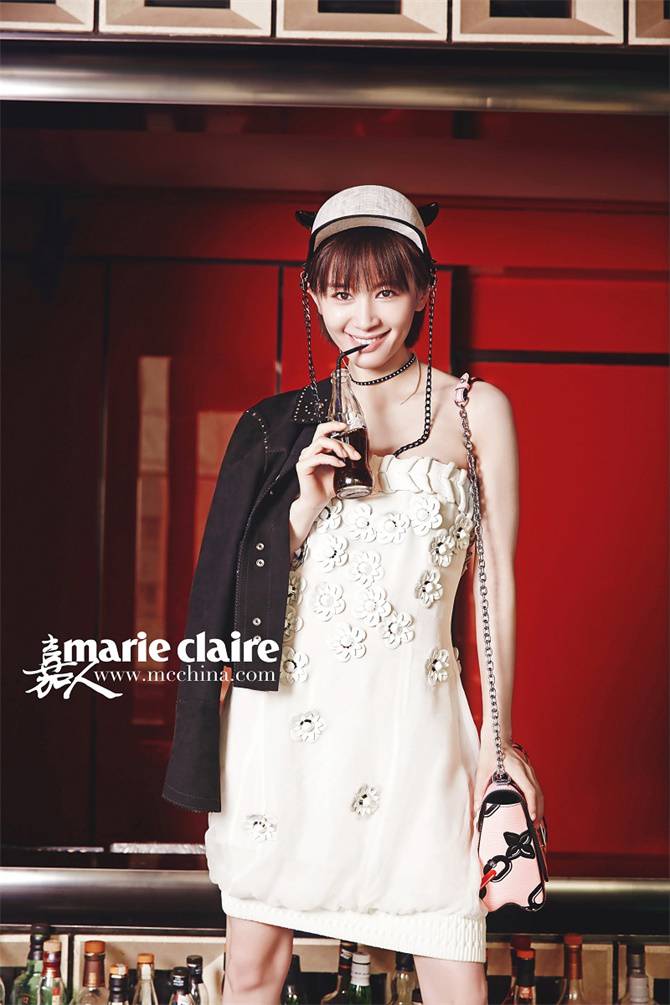 &ldquo;曲妖精&rdquo;王子文短发造型为《嘉人》拍摄人物大片