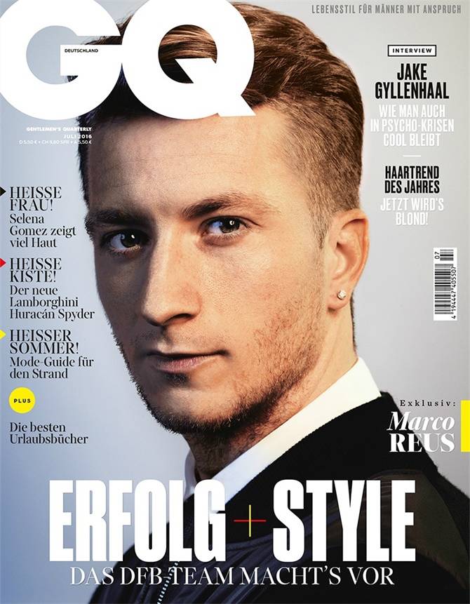 2016德国足球明星登《GQ》封面 尽显男士成熟魅力