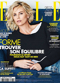 查理兹·塞隆性感优雅登《ELLE》封面 演绎法式浪漫