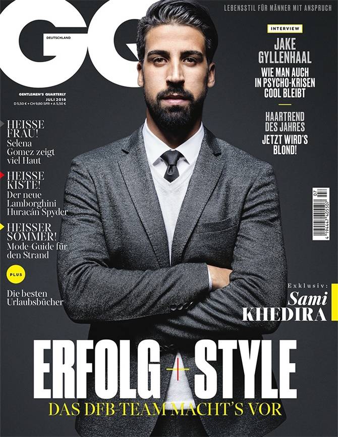 2016德国足球明星登《GQ》封面 尽显男士成熟魅力