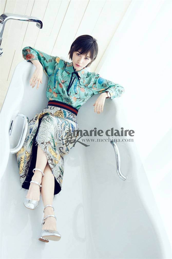 &ldquo;曲妖精&rdquo;王子文短发造型为《嘉人》拍摄人物大片