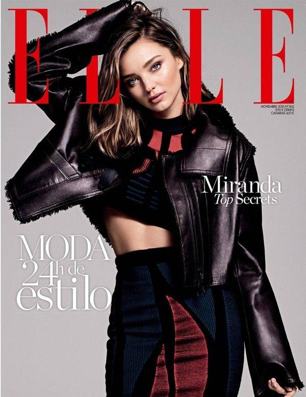 米兰达可儿登杂志《ELLE》西班牙11月刊封面