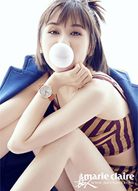 “曲妖精”王子文短发造型为《嘉人》拍摄人物大片