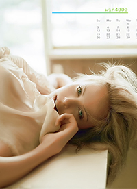 2016年6月性感金发碧眼美女日历图片