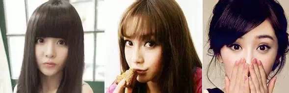 女明星没有刘海发型图片 美丑就在一瞬间