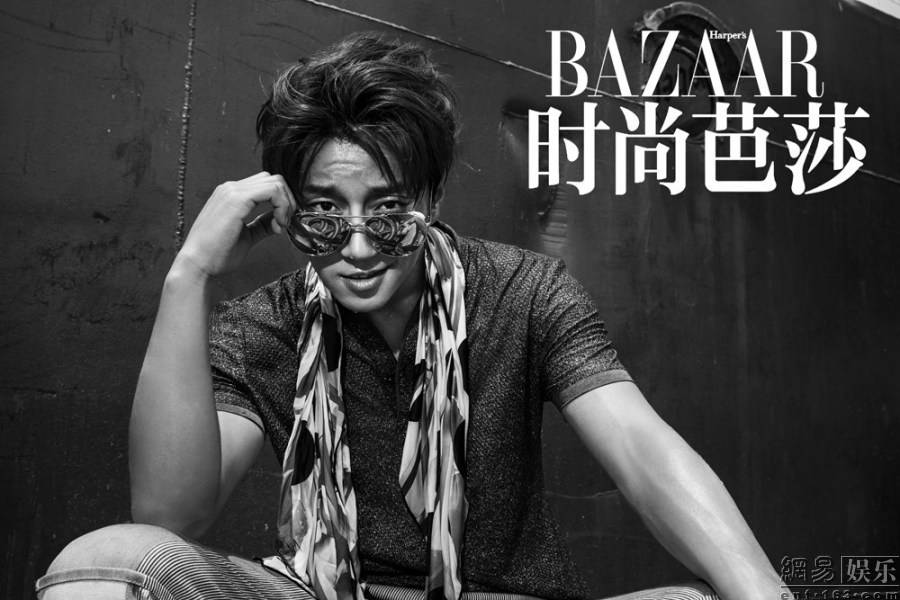 黄致列时尚大片写真照 肌肉猛男展现野性魅力