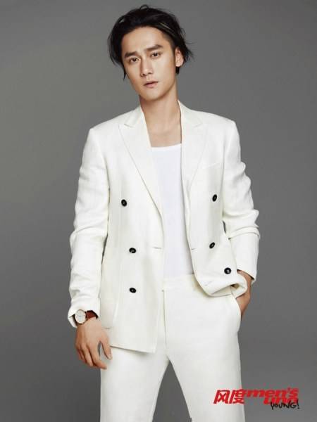 蒋劲夫早春西装写真大片 长发背头艺术感十足