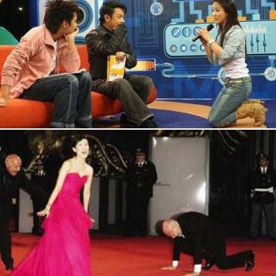 盘点娱乐圈当红明星们下跪内幕 他们在拜谁?