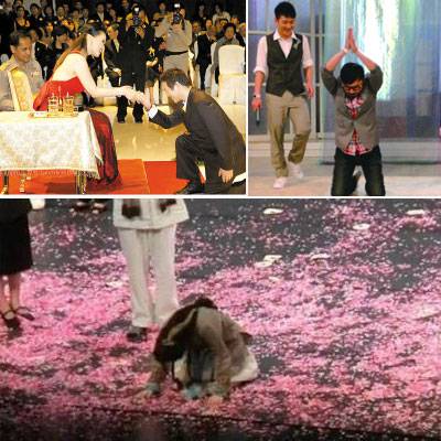 盘点娱乐圈当红明星们下跪内幕 他们在拜谁?