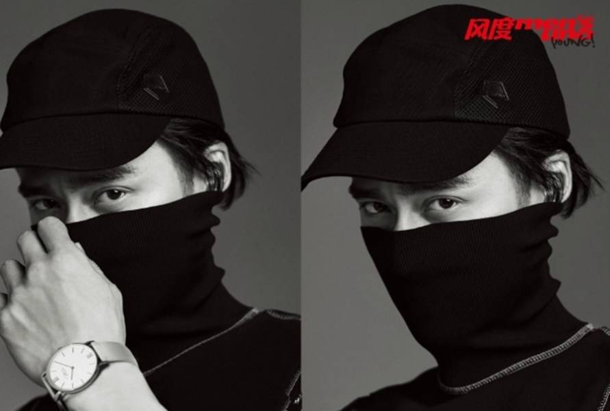 蒋劲夫早春西装写真大片 长发背头艺术感十足