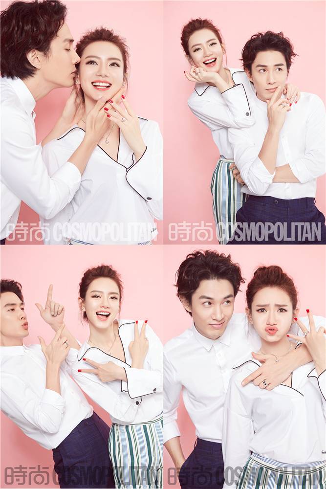 戚薇李承铉大片秀恩爱 甜蜜比心爱意溢出画面