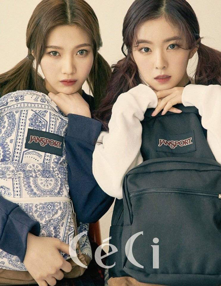 red velvet组合joy和Irene青春气息写真曝光