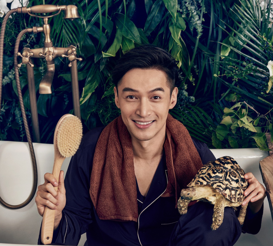 胡歌写真帅出新高度 和龟互动网友叹:人不如龟