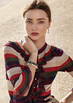 米兰达可儿时尚写真大片 精致五官尽显超模气质