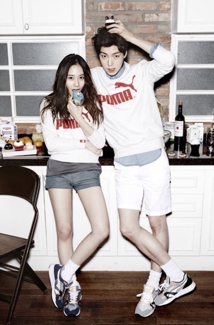 安宰贤郑秀晶彪马写真海报