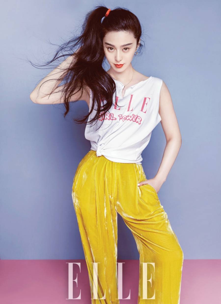 范冰冰杂志封面图片 抱猫卖萌俏皮可爱