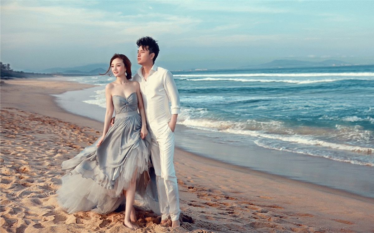 李小璐贾乃亮,婚纱照