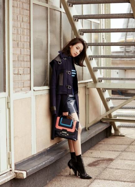 宋茜时尚杂志写真大片 潇洒随性现代感十足