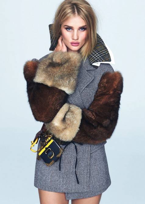 英国名模罗茜汉丁顿惠特莉性感大片演绎秋装穿搭