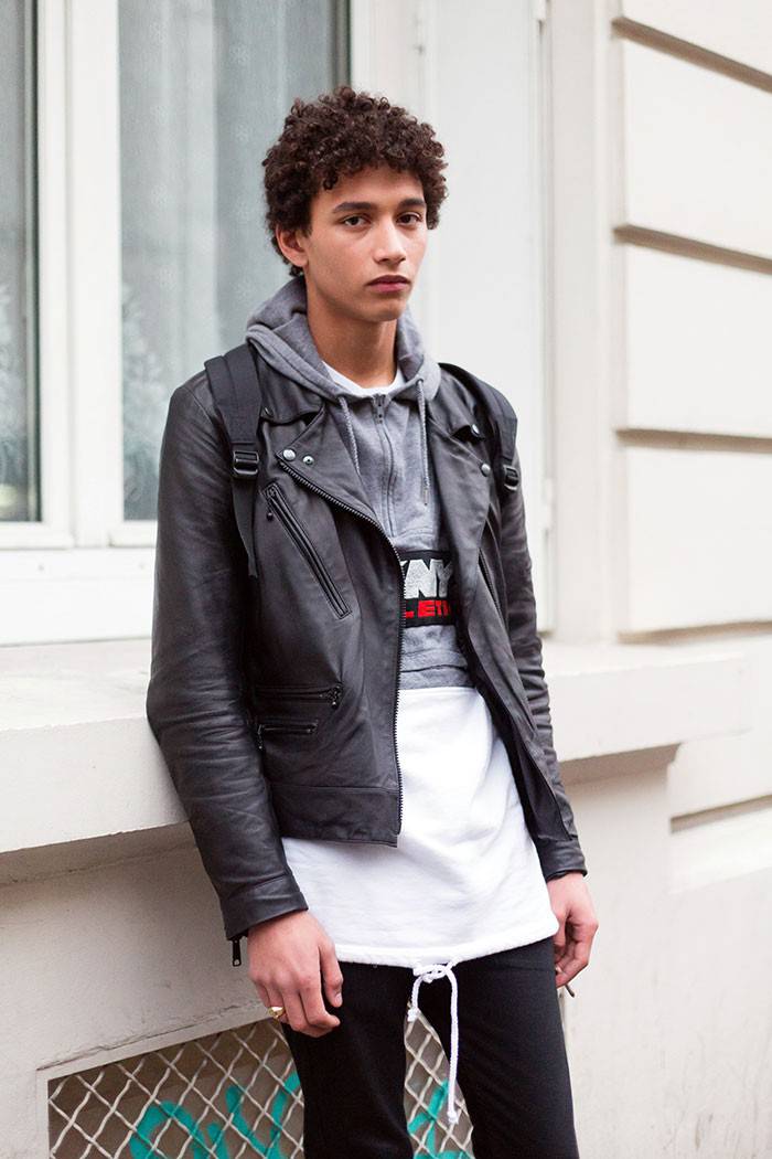 男装时装周的男模街拍look 又是一大波小鲜肉们