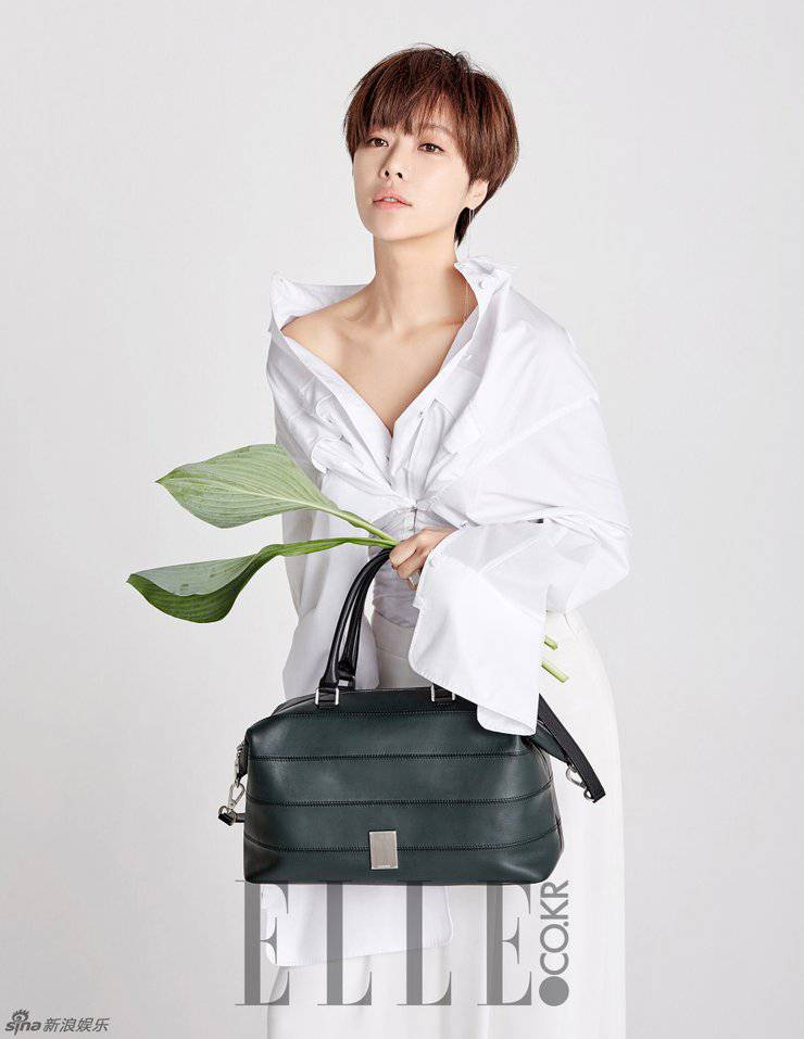 韩星黄正音短发造型摄影写真 时尚独特魅力十足
