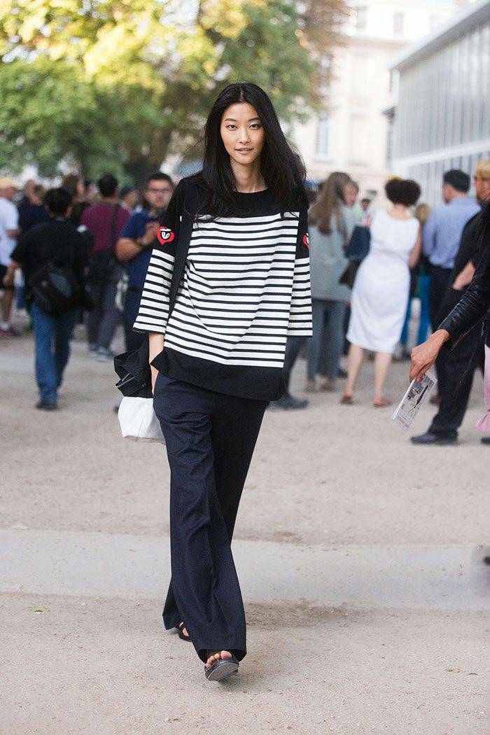 韩国模特朴智慧时尚简约实用街拍