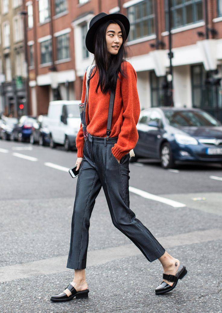 韩国模特朴智慧时尚简约实用街拍