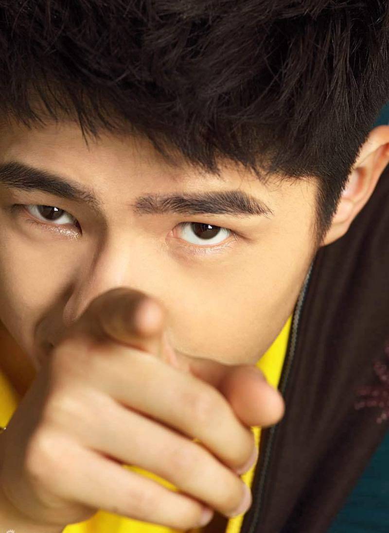 当红小生刘昊然时尚写真变身扯线木偶