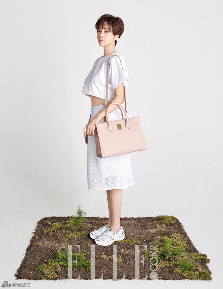 韩星黄正音短发造型摄影写真 时尚独特魅力十足