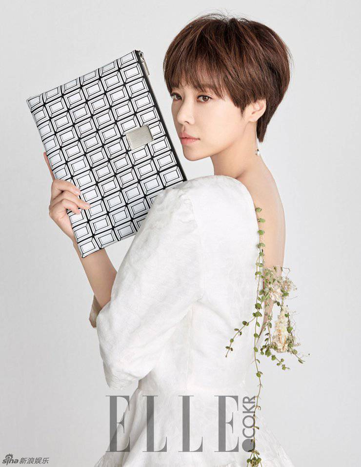 韩星黄正音短发造型摄影写真 时尚独特魅力十足