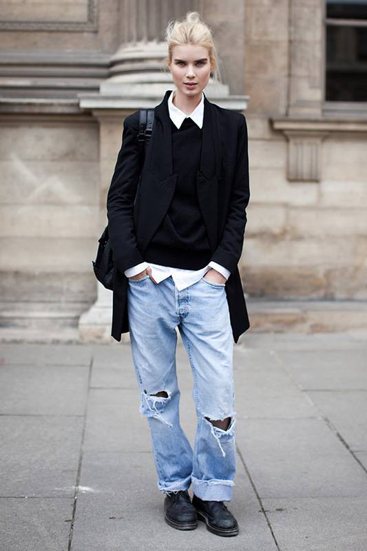 宽松牛仔裤怎么搭配？时尚达人给你不一样的感觉