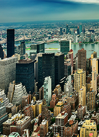 美国纽约曼哈顿全景图片大全
