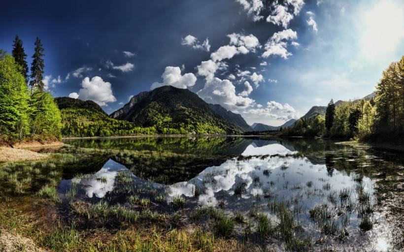 大自然湖泊风景桌面壁纸
