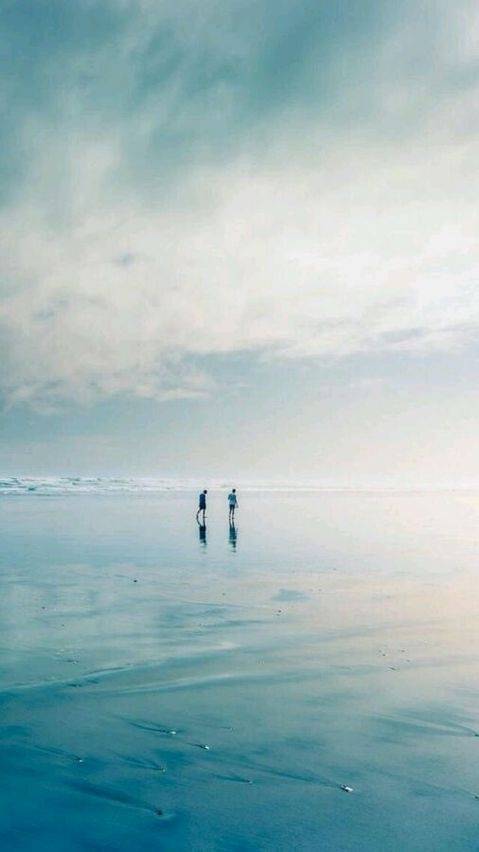 唯美海边图片 我想和你一起去看海