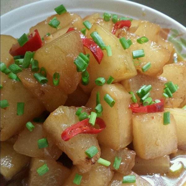 红烧冬瓜的做法 教你做出有红烧肉的味道