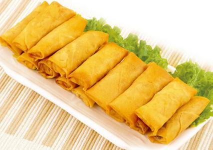 春卷的做法 金黄酥脆的诱人春卷