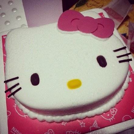 hello kitty的生日蛋糕的做法 简单又快速