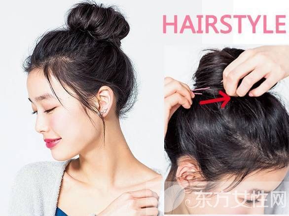 四款时尚短发盘发造型 绝对让你美到尖叫