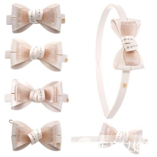 新款Alexandre de Paris for浪漫蝴蝶结发饰品