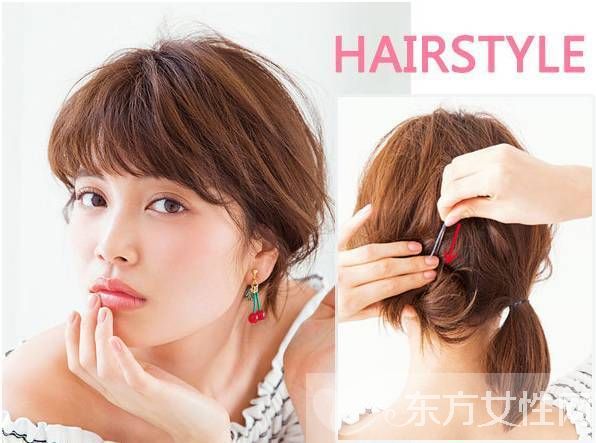 四款时尚短发盘发造型 绝对让你美到尖叫